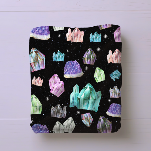 Cosmic Crystal Velveteen Plush Blanket