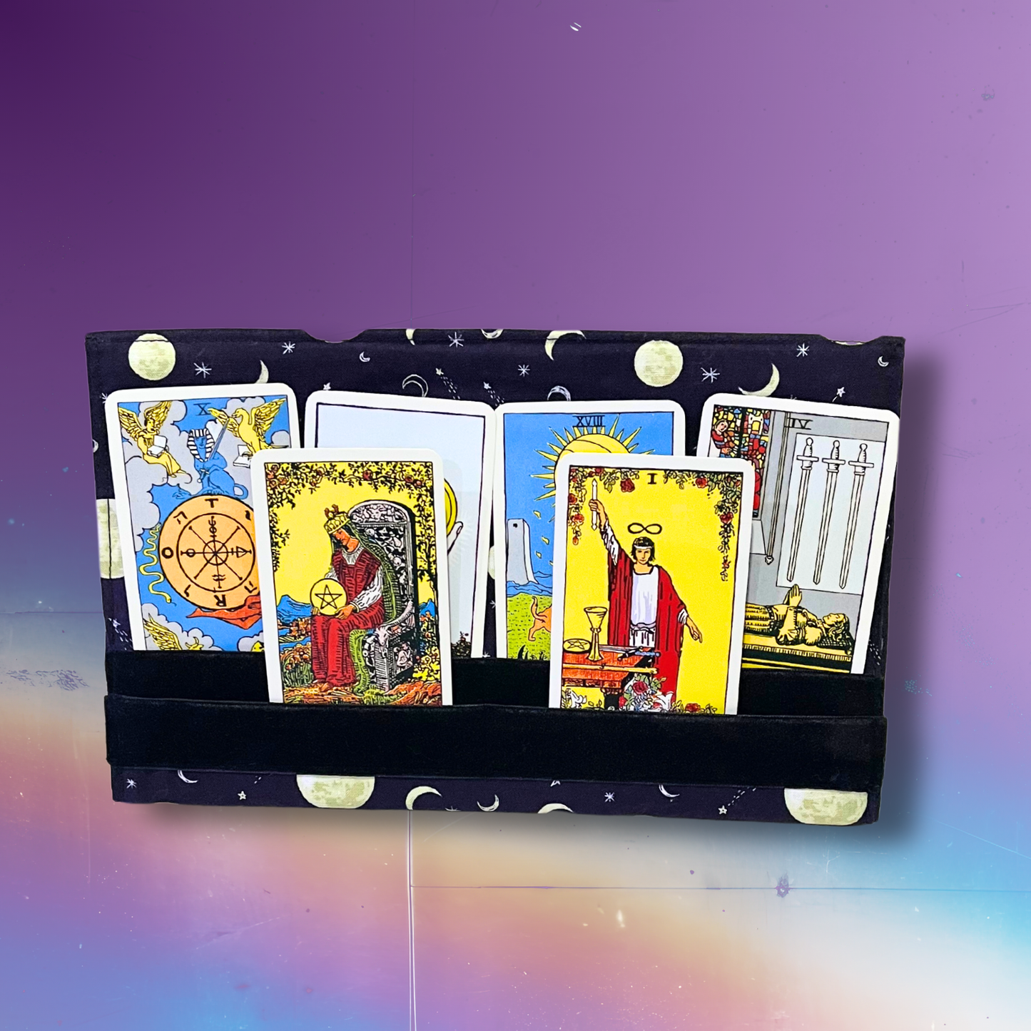 Folding Celestial Tarot Card Holder