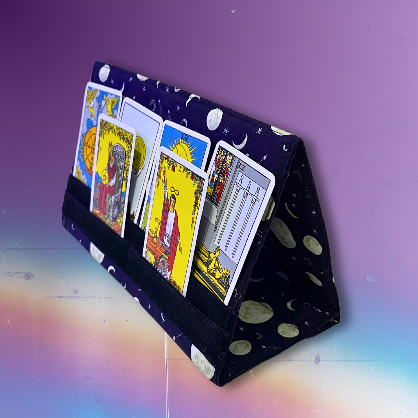 Folding Celestial Tarot Card Holder