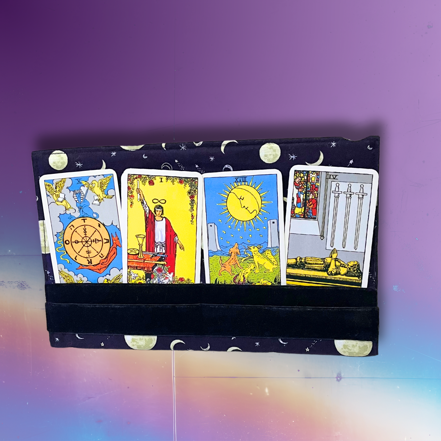 Folding Celestial Tarot Card Holder